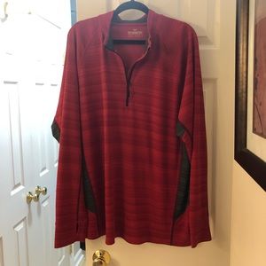 Outdoor Life Unisex Red/Gray Athletic Top